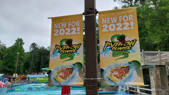 Taking the 'plunge' down Six Flags White Water’s newest slide