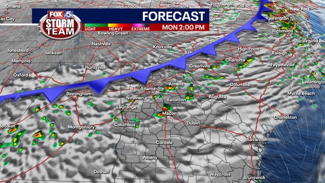 Georgia weather: Cold front could bring gusty storms