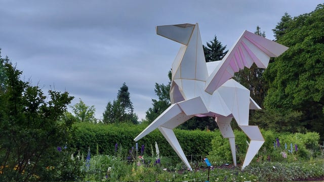 Art 'folds' into nature in new origami exhibition at Atlanta Botanical Garden