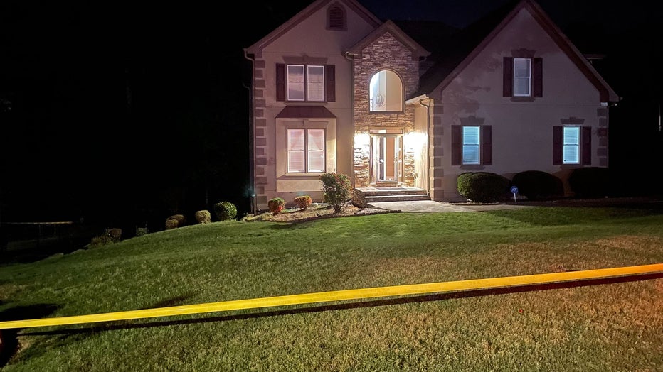 The home where a woman was killed during a violent domestic dispute in a Lawrenceville-area subdivision on May 5, 2022.