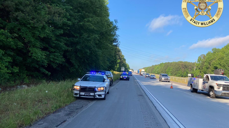 Deputies search for the driver in a high-speed chase in west Georgia.