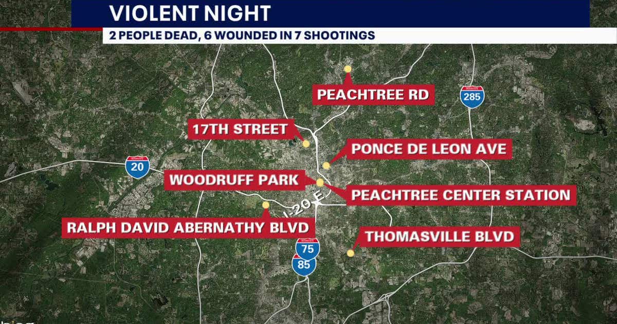 Separate Atlanta shootings leave at least 2 dead, 6 injured, police say ...