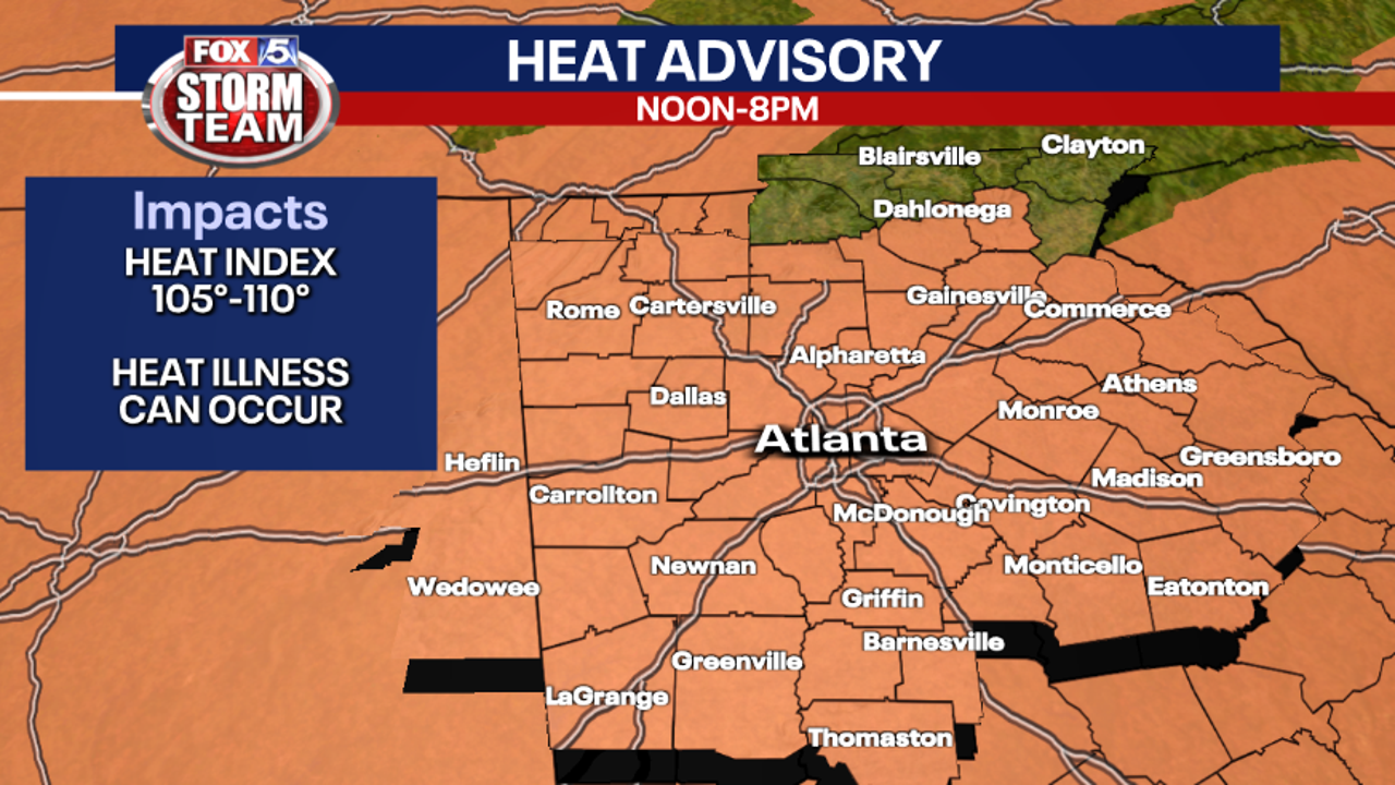 Georgia Heat Advisory: Index to pass 100s — again - Vimarsana News