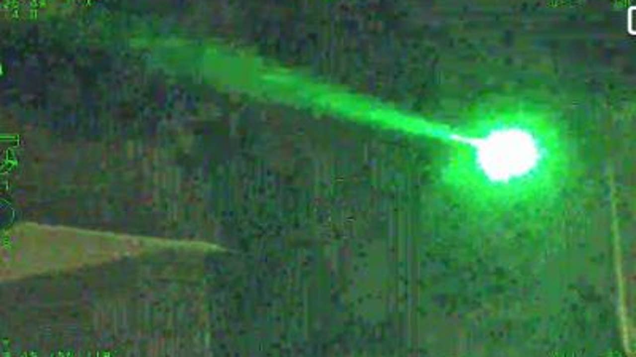 Atlanta police helicopter hit by laser, man arrested