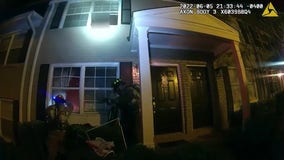 Atlanta police save suicidal woman from burning home