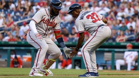 Braves hit five homers, beat Nats 10-4 for 13th straight win