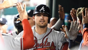 Riley homers twice, Braves win 14th straight, 8-2 over Nats