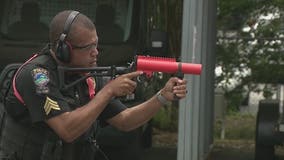 Conyers police train on less-than-lethal launcher