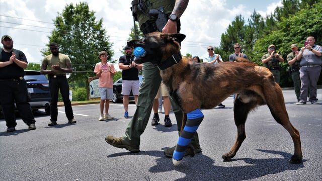 Police K9 released from animal hospital following shooting involving teen suspect