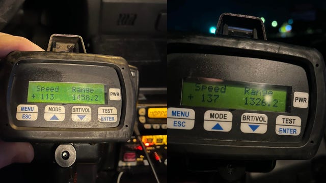 Officers catch drivers traveling 'truly terrifying speeds' on I-75
