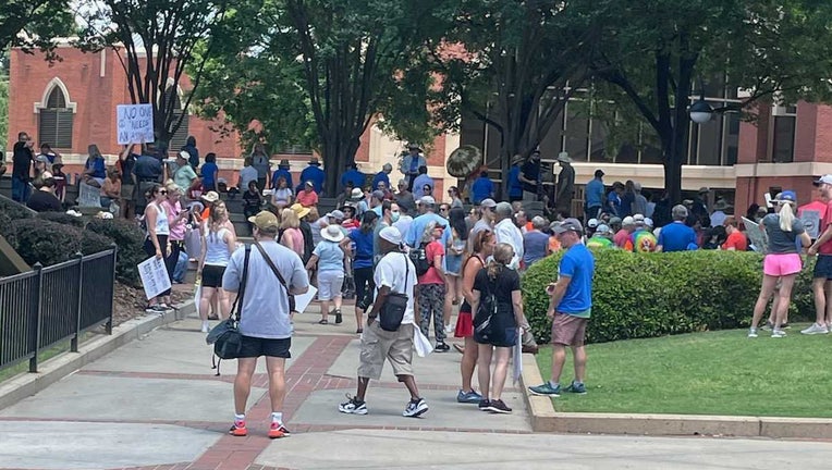 A group of Atlanta residents joined thousands across the country and took to the streets in a march against gun violence on Saturday afternoon.