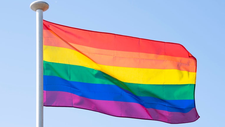 LGBT rainbow pride flag
