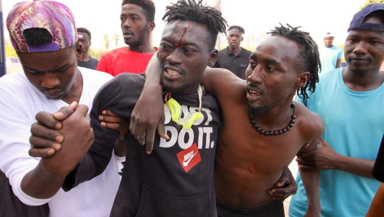 Hundreds Of Migrants Jump Melilla's Fence By Breaking Through The Gate Of The Chinatown Border Post