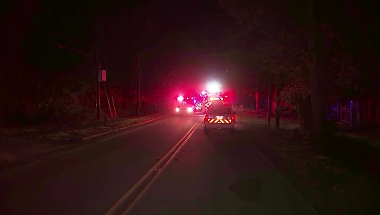 Emergency vehicles at the scene of a crash on June 21, 2022 in DeKalb County.