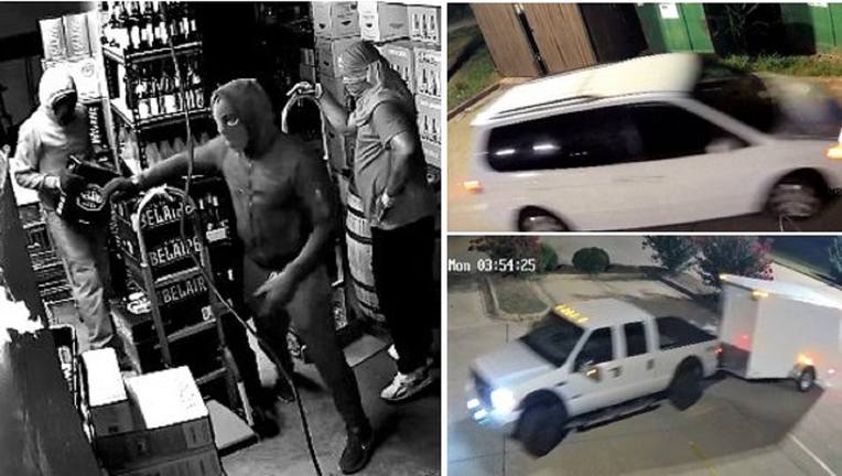 Police in Henry County are searching for the people and the vehicles seen in this image connected to a robbery at Highway 138 Package Store in Stockbridge on June 27, 2022.