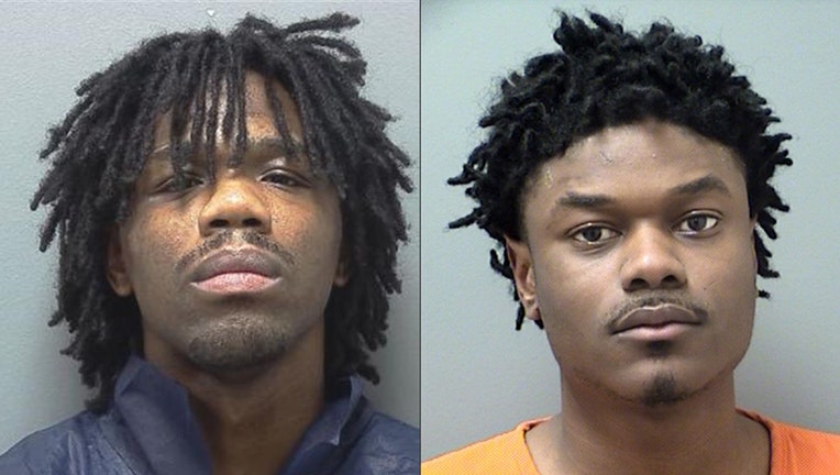 Brandon Devontae Kemp, left, and Kerrick McCaslin, right