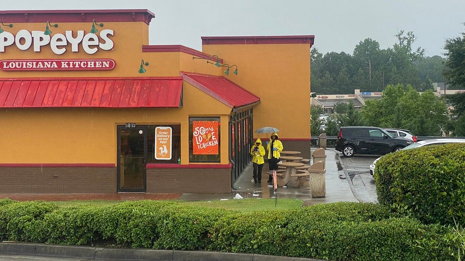 DeKalb County police said a man was killed in a shooting outside the Popeye's on Redan Road on June 27, 2022.