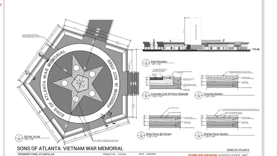 Plans for Atlanta's Vietnam Veterans Memorial