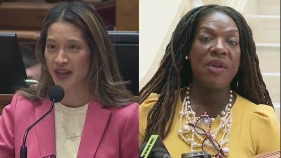 State Rep. Bee Nguyen and former state Rep. Dee Dawkins-Haigler are pictured. (Credit: FOX 5 Atlanta)