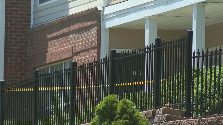 Police investigate after two teens were shot at an apartment complex on June 19, 2022.