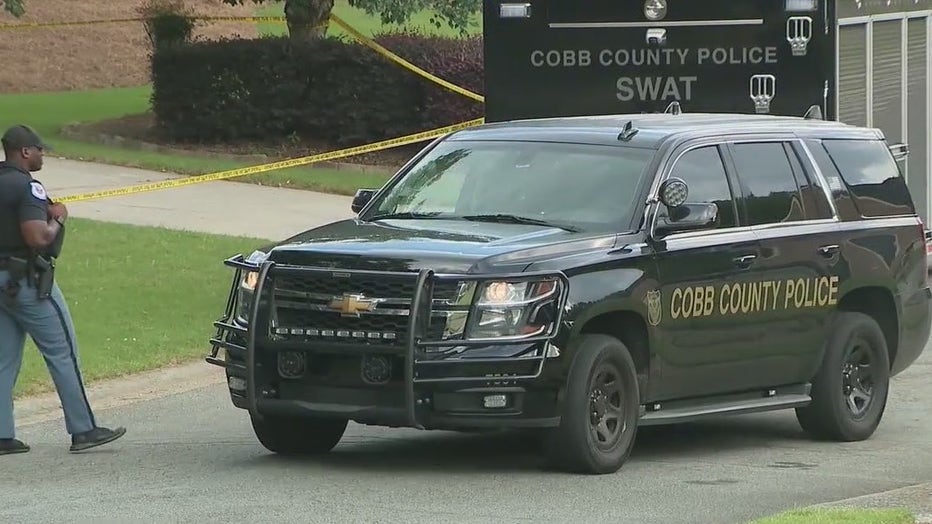 Cobb County officers shot and killed a man during a domestic dispute at 4683 Heritage Lakes Court.