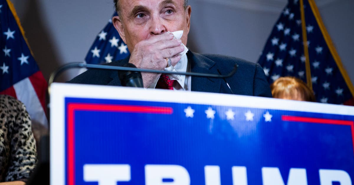 Former NY mayor, Trump lawyer Rudy Giuliani reacts to Monday night's ...