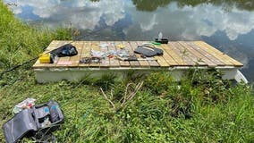 Abandoned raft found near pond, Bartow County deputies search for person