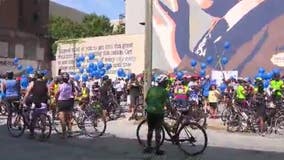 Hundreds hit the streets for 'special bike ride' in honor of Congressman John Lewis