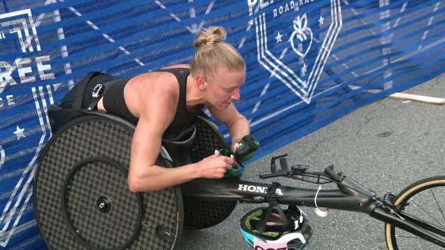 AJC Peachtree Road Race women's wheelchair division winner sets course record
