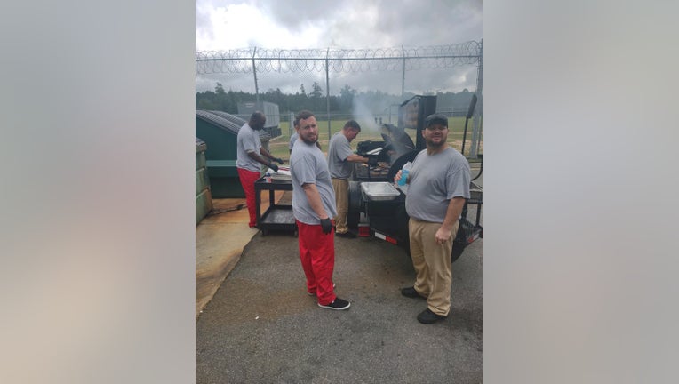 Inmates in Washington County celebrated Independence Day with a cookout.