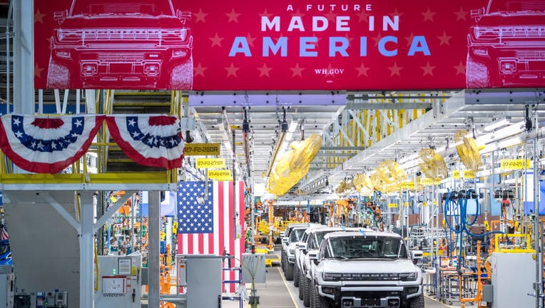 President Biden Visits GM ZERO Factory In Detroit