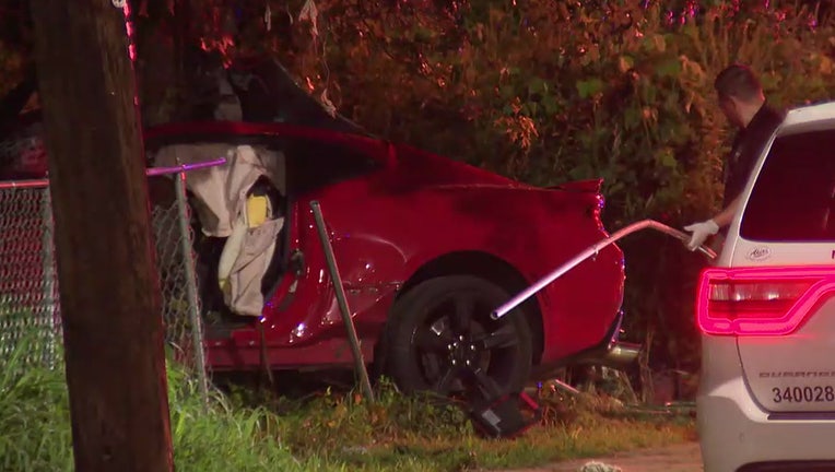 Police were at the scene of a deadly crash at 1:45 a.m. on James P. Brawley Drive in northwest Atlanta near the intersection with Orr Street. 