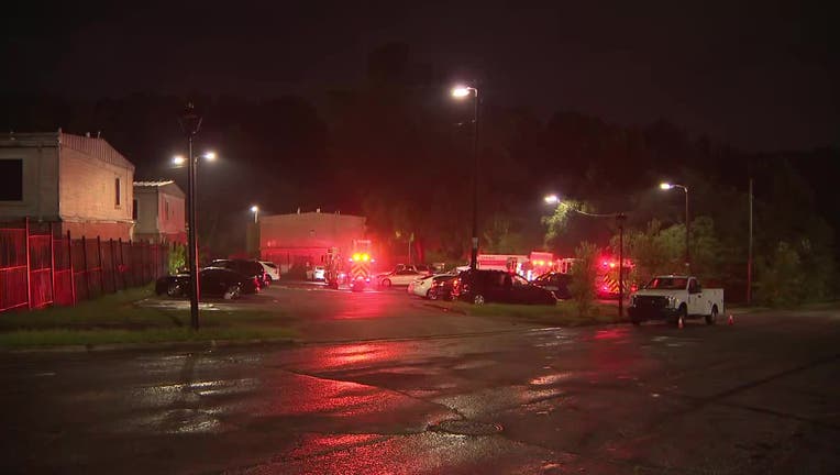 Fire at an apartment complex on New Town Circle in southeast Atlanta on July 4, 2022. 