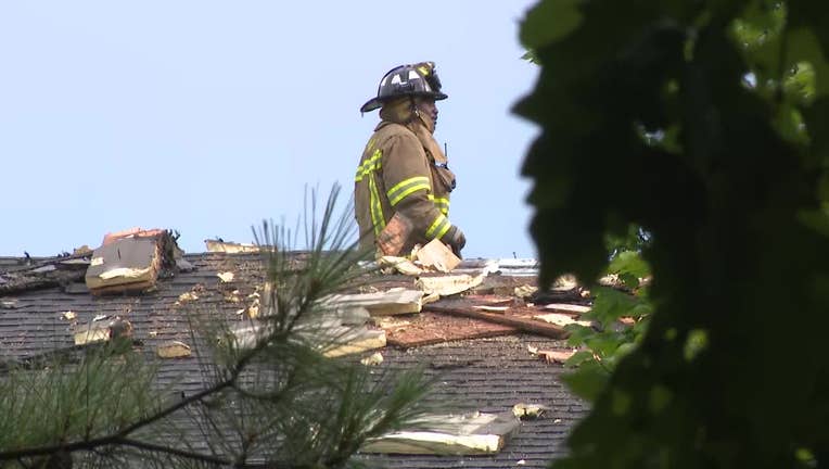 Firefighters responded to a fire in the attic of a church in northwest Atlanta on July 19, 2022.