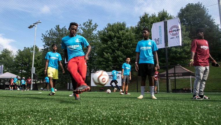 StationSoccer pitch at Kensington MARTA Station in DeKalb County on July 16. 2022.