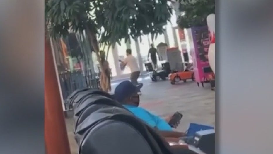 A viral video shows a man being hit at Stonecrest Mall,