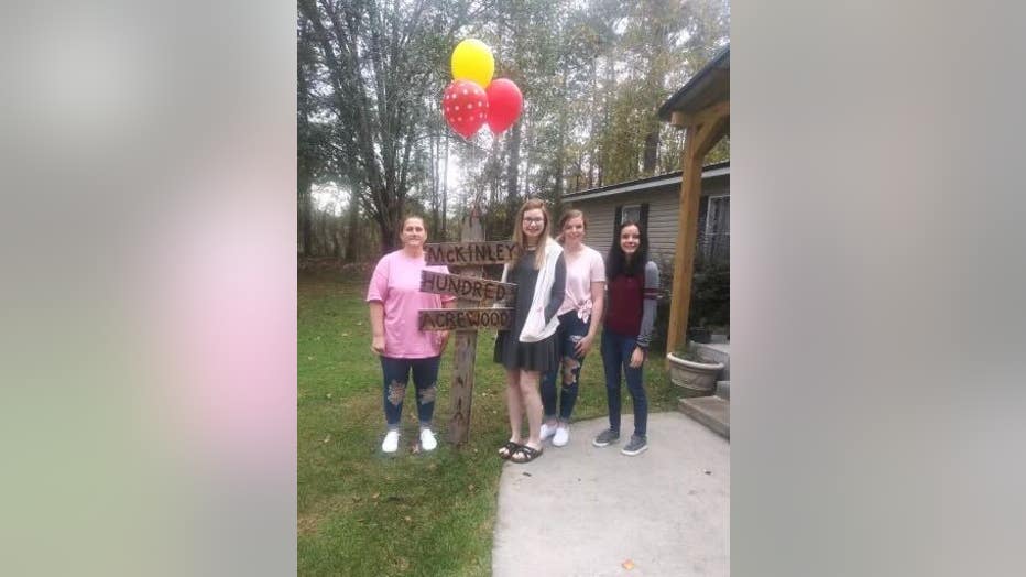 Anna Jones, second right, passed away following an off-campus shooting Saturday morning.