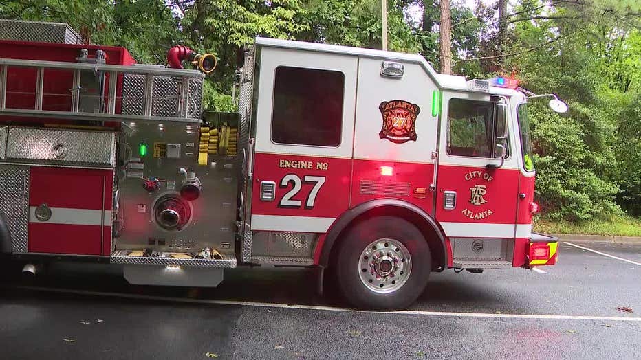 Firefighters responded to a fire in the attic of a church in northwest Atlanta on July 19, 2022.