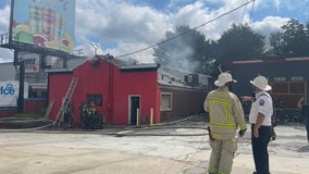 Smoke billows from Buckhead adult entertainment club on Piedmont Road