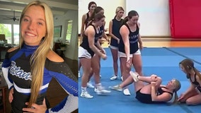 Georgia cheerleader back on sidelines after a year-long recovery from ACL rupture