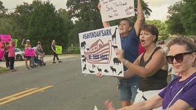 Protests outside Noah's Ark Animal Sanctuary as state tries to contain avian flu outbreak