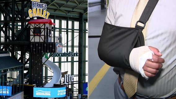 Bernie's slide mishap: Dodgers reporter breaks arm, fractures ribs