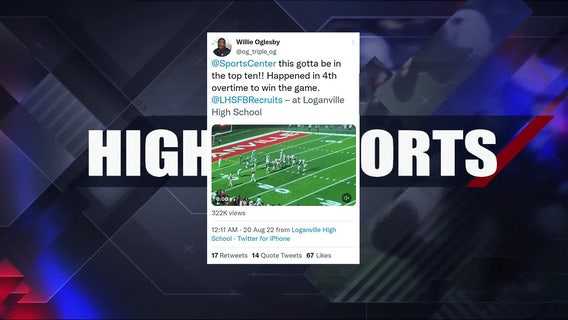 Georgia high school football team wins thanks to no-look, overhead pass