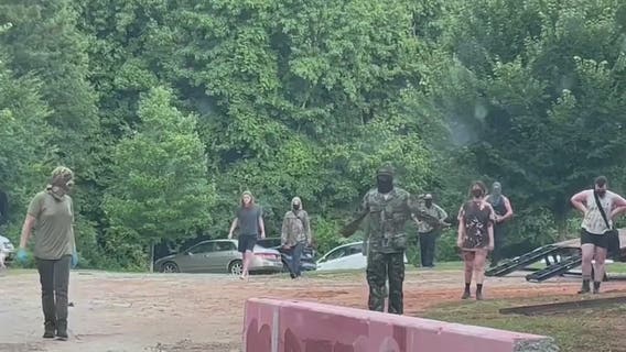 Video shows 'Cop City' protesters confront police officers, developer says