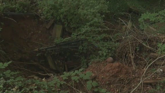 Massive sinkhole consumes DeKalb County backyard, homeowners waiting on county