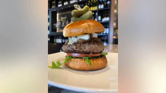CRU Food and Wine Bar's Napa Burger is a sight to behold