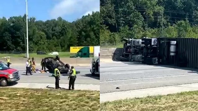 Multi-vehicle accident shuts down I-20 eastbound in DeKalb County