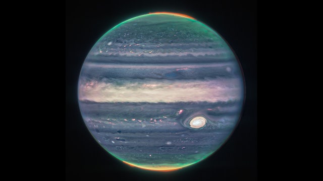Photos: New space telescope shows Jupiter's auroras, tiny moons