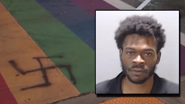 Man accused of spray-painting swastikas on Midtown rainbow crosswalks granted bond, officials say