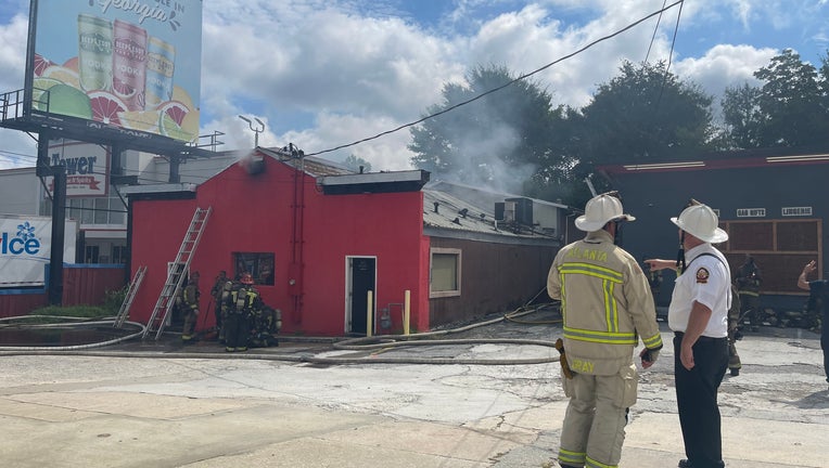 Atlanta Fire responded to a call at around 11 a.m. at 2159 Piedmont Road. The address is near XTC, an adult entertainment club and Tower, Beer, Wine & Spirits.